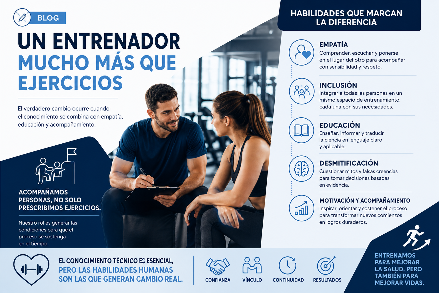Un entrenador mucho más que ejercicios