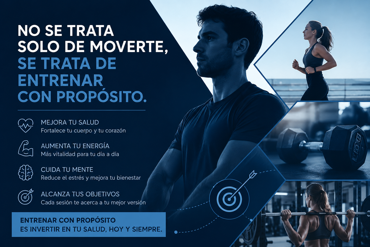 No se trata solo de moverte, se trata de entrenar con propósito